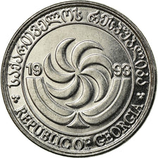 Moneta, Georgia, Thetri, 1993, SPL-, Acciaio inossidabile, KM:76