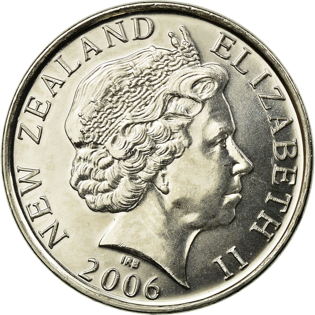 Munten, Nieuw Zeeland, Elizabeth II, 50 Cents, 2006, UNC-, Nickel plated steel