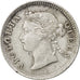 HONG KONG, 10 Cents, 1901, KM #6.3, AU(55-58), Silver, 17.84, 1.36