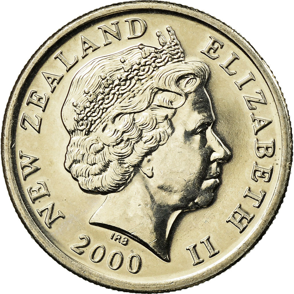 Coin, New Zealand, Elizabeth II, 5 Cents, 2000, MS(63), Copper-nickel, KM:116