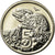 Moeda, Nova Zelândia, Elizabeth II, 5 Cents, 2000, MS(63), Cobre-níquel