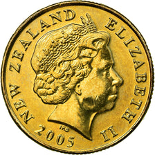 Coin, New Zealand, Elizabeth II, Dollar, 2005, MS(63), Aluminum-Bronze, KM:120