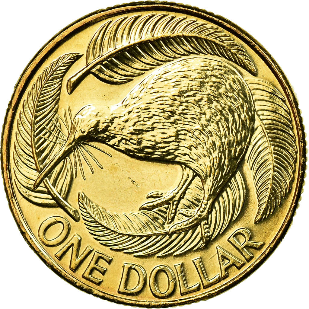 Coin, New Zealand, Elizabeth II, Dollar, 2005, MS(63), Aluminum-Bronze, KM:120