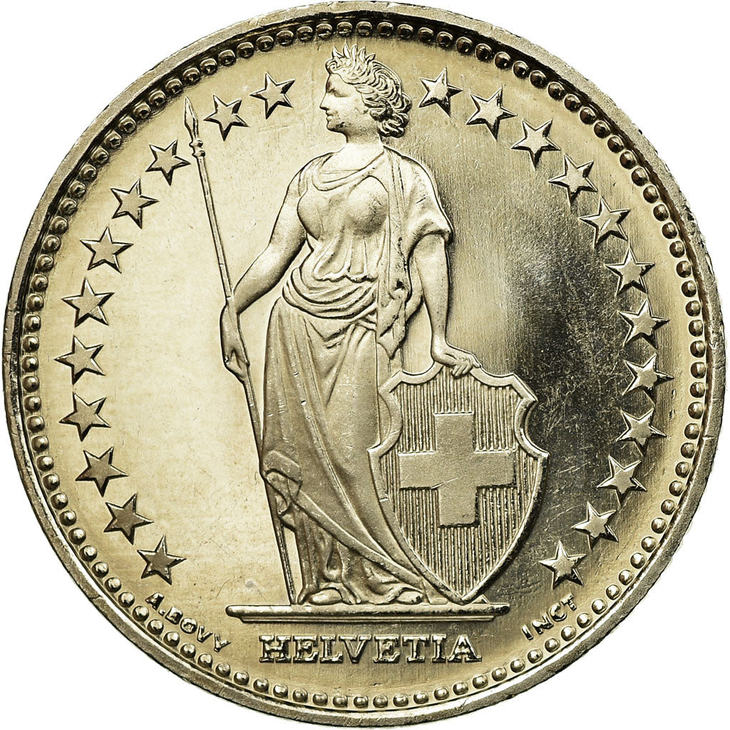 Coin, Switzerland, Franc, 2004, Bern, MS(63), Copper-nickel, KM:24a.3