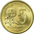 Moneda, Paraguay, 5 Guaranies, 1992, MBC, Níquel - bronce, KM:166a
