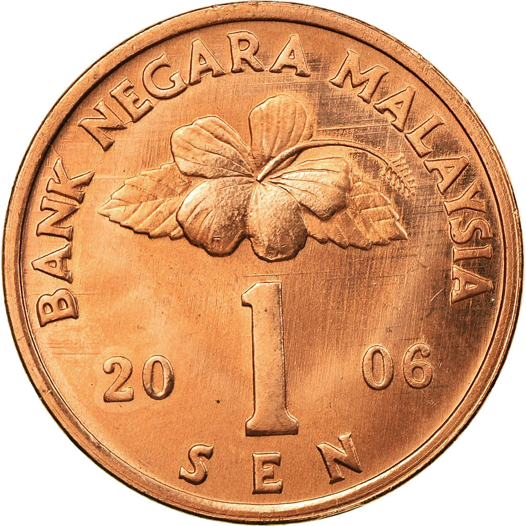 Münze, Malaysia, Sen, 2006, UNZ, Bronze Clad Steel, KM:49