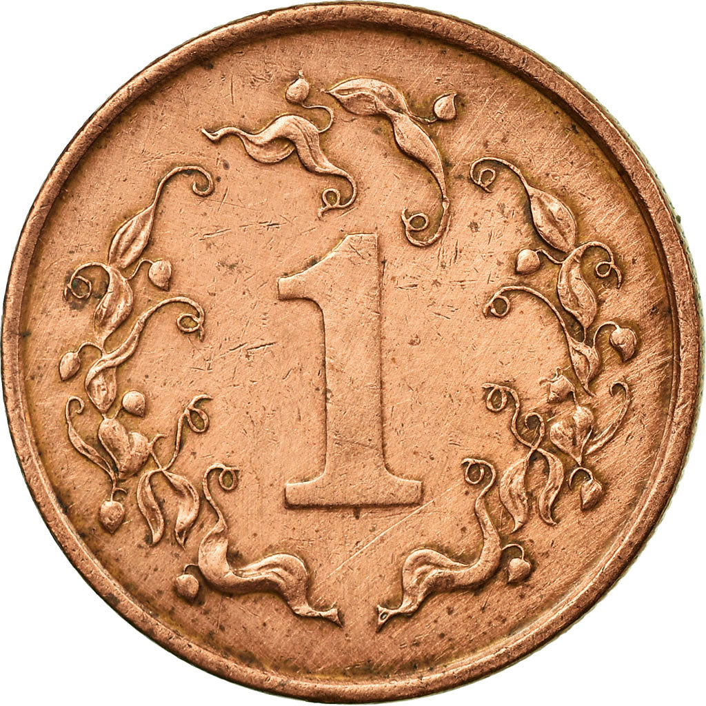 Coin, Zimbabwe, Cent, 1989, EF(40-45), Bronze Plated Steel, KM:1a