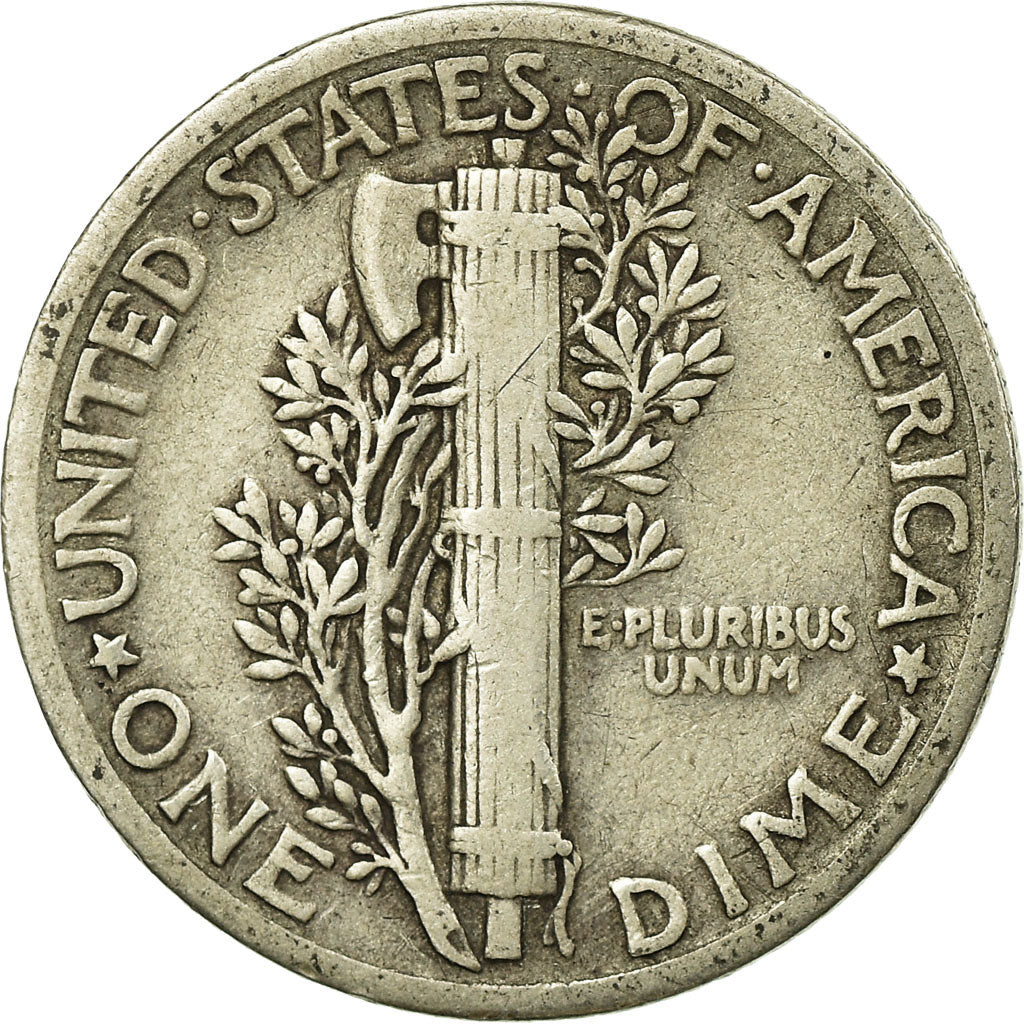 Moneta, Stati Uniti, Mercury Dime, Dime, 1936, U.S. Mint, Philadelphia, MB+