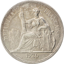 Indochine, 1 Piastre, 1926, Paris, EF(40-45), Silver, Lecompte #302, 27.00