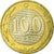 Moneta, Kazakistan, 100 Tenge, 2002, Kazakhstan Mint, BB, Bi-metallico, KM:39