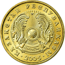 Coin, Kazakhstan, 2 Tenge, 2005, Kazakhstan Mint, EF(40-45), Nickel-brass, KM:64