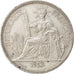 Indochine, 1 Piastre, 1913, Paris, EF(40-45), Silver, Lecompte #294, 27.01