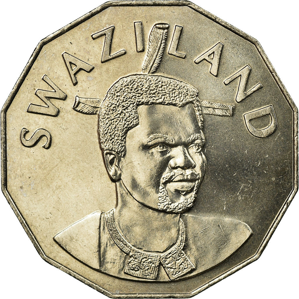 Coin, Swaziland, King Msawati III, 50 Cents, 2005, British Royal Mint