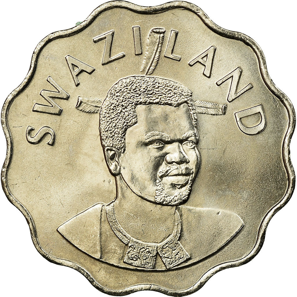 Coin, Swaziland, King Msawati III, 20 Cents, 2005, British Royal Mint