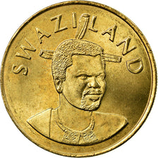 Coin, Swaziland, King Msawati III, Central Bank's 25th Anniversary, 5