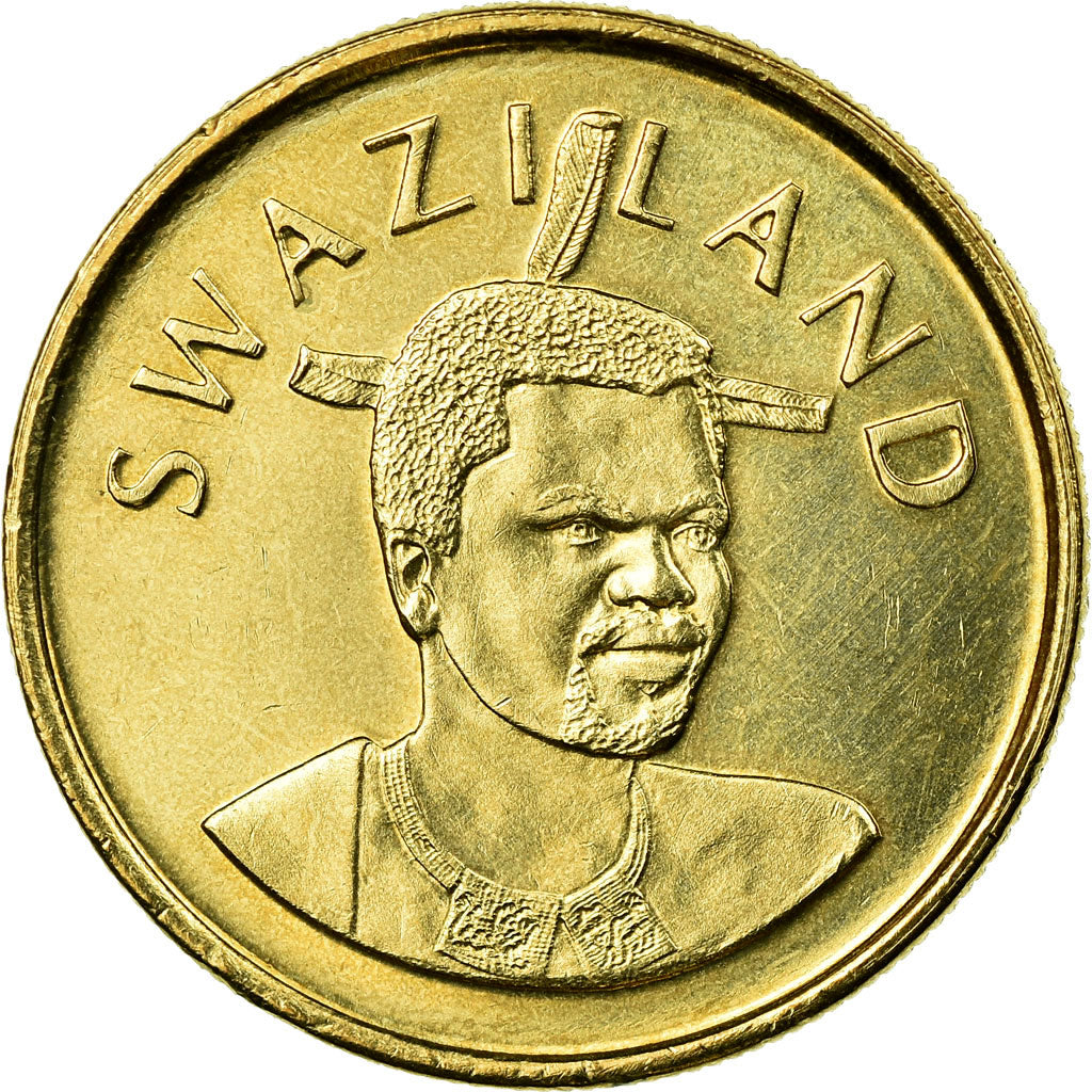 Moneta, Swaziland, King Msawati III, 2 Emalangeni, 2005, Bern, BB, Ottone, KM:46