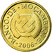 Moneta, Mozambico, 20 Centavos, 2006, BB, Acciaio placcato ottone, KM:135