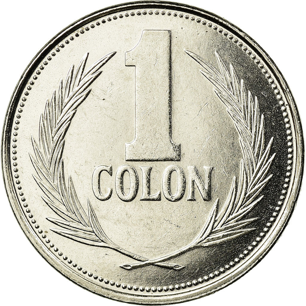 Coin, El Salvador, Colon, 1993, British Royal Mint, EF(40-45), Nickel Clad