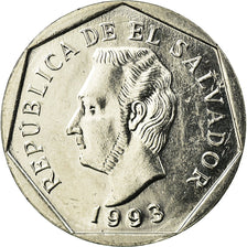 Coin, El Salvador, 10 Centavos, 1993, British Royal Mint, EF(40-45), Nickel Clad