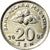 Monnaie, Malaysie, 20 Sen, 2005, TTB, Copper-nickel, KM:52