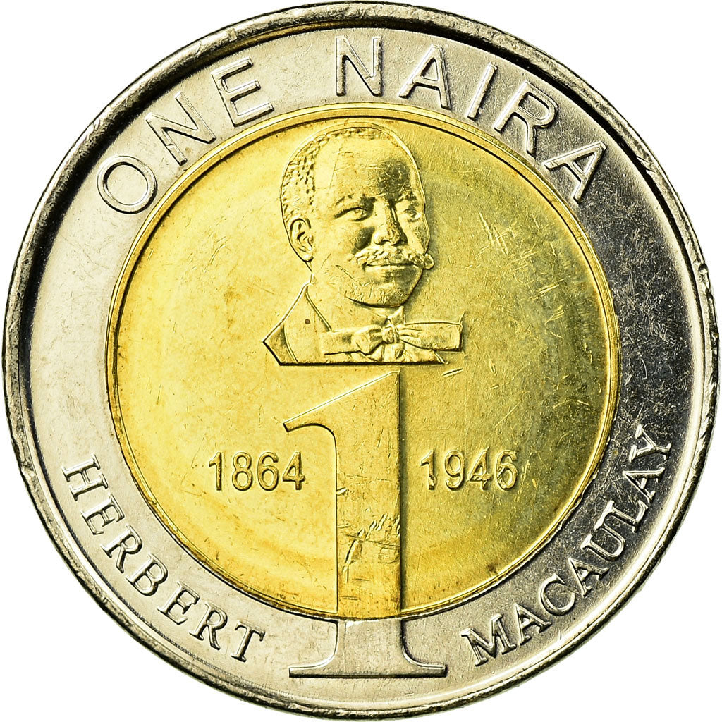 Coin, Nigeria, Naira, 2006, EF(40-45), Bi-Metallic, KM:18