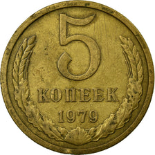Coin, Russia, 5 Kopeks, 1979, VF(30-35), Aluminum-Bronze, KM:129a