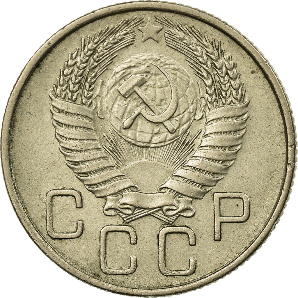 Coin, Russia, 20 Kopeks, 1955, EF(40-45), Copper-nickel, KM:118
