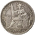 FRENCH INDO-CHINA, Piastre, 1886, Paris, KM #5, EF(40-45), Silver, Lecompte...