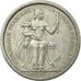 Coin, FRENCH OCEANIA, 2 Francs, 1949, Paris, EF(40-45), Aluminum, KM:3