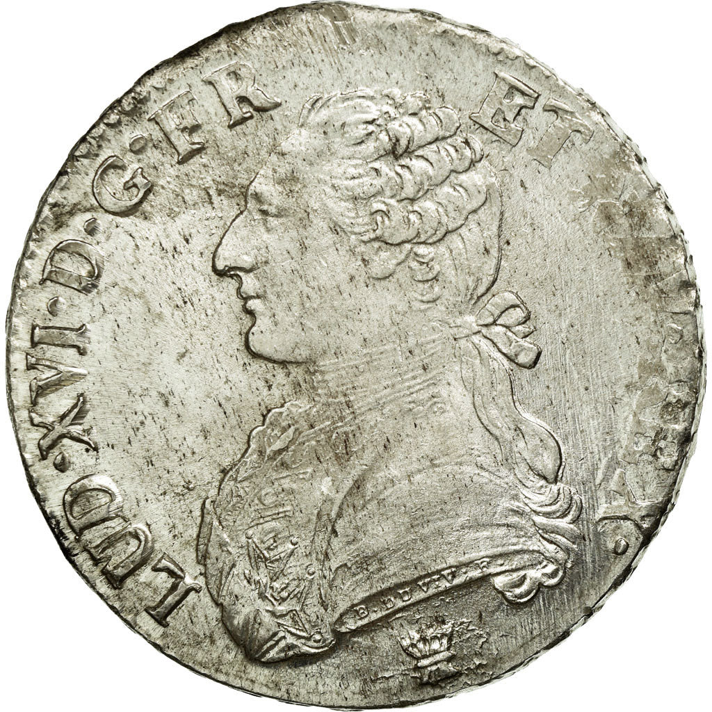 Coin, France, Louis XVI, Écu aux branches d'olivier, Ecu, 1791, Limoges