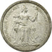 Coin, FRENCH OCEANIA, 2 Francs, 1949, Paris, VF(20-25), Aluminum, KM:3
