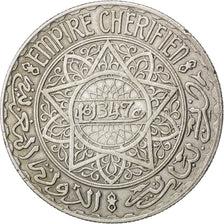 MOROCCO, 20 Francs, Paris, KM #39, AU(50-53), Silver, 35, Lecompte #270, 19.99