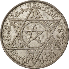MOROCCO, 200 Francs, 1953, Paris, KM #E45, AU(50-53), Silver, Lecompte #291,...
