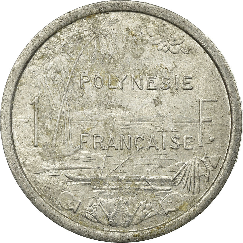 Moneda, Polinesia francesa, Franc, 1965, Paris, BC+, Aluminio, KM:2