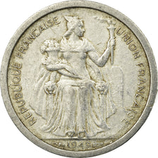 Coin, New Caledonia, Franc, 1949, Paris, VF(30-35), Aluminum, KM:2