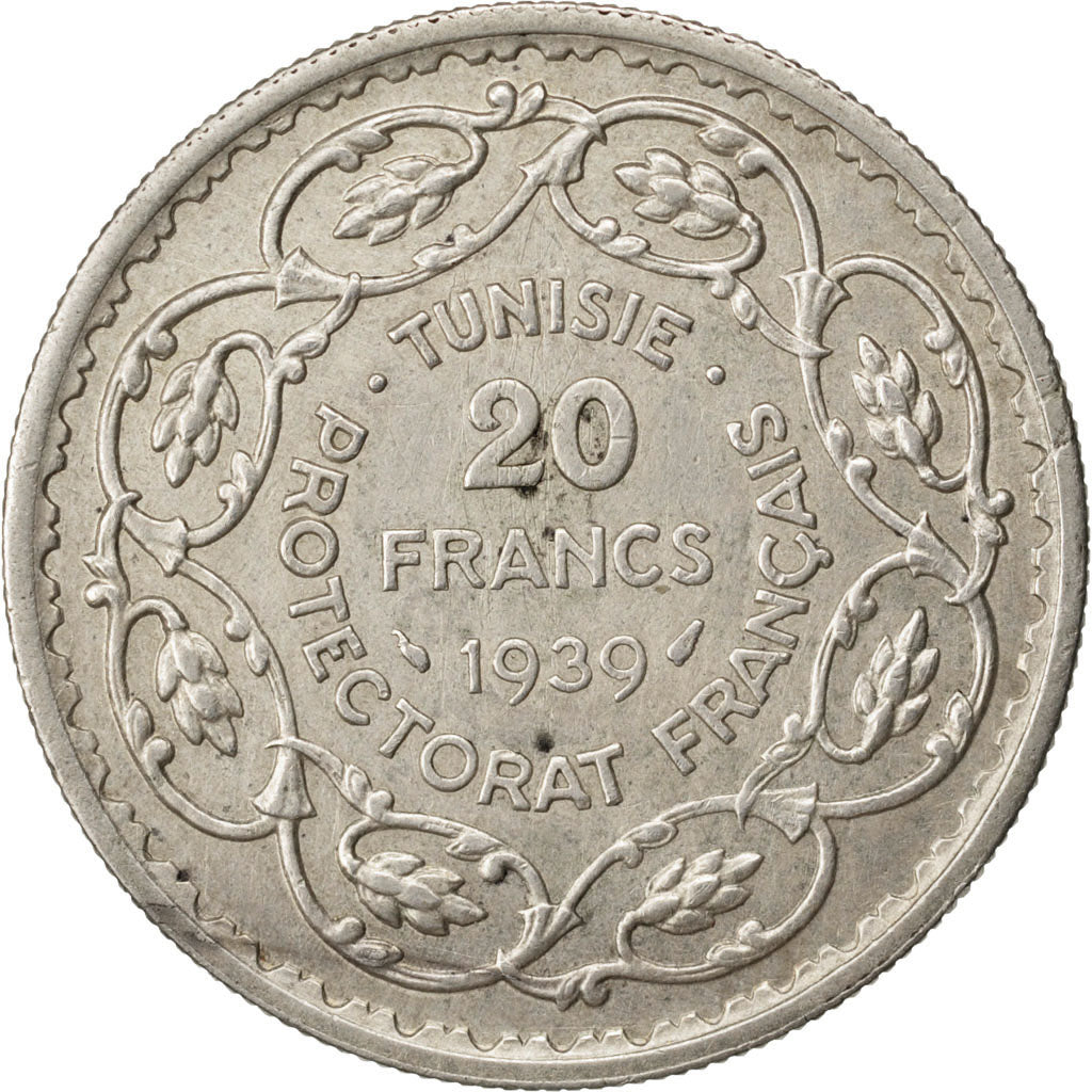 Tunisie, Ahmed Bey, 20Francs