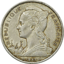 Coin, Madagascar, 5 Francs, 1953, Paris, VF(30-35), Aluminum, KM:5