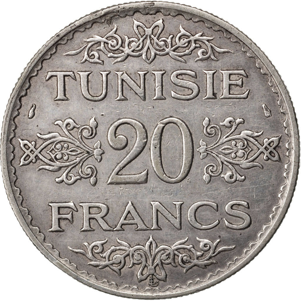 Tunisie, Ahmed Bey, 20Francs
