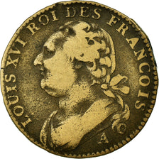 Munten, Frankrijk, 12 deniers françois, 12 Deniers, 1791, Paris, FR+, Bronze