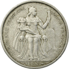 Coin, FRENCH OCEANIA, 5 Francs, 1952, Paris, VF(30-35), Aluminum, KM:4