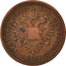 AUSTRIA, Kreuzer, 1851, Vienne, KM #2185, VF(30-35), Copper, 5.50