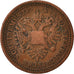 AUSTRIA, Kreuzer, 1851, Vienne, KM #2185, VF(30-35), Copper, 5.50