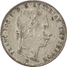 AUSTRIA, 1/4 Florin, 1859, Kremnitz, KM #2214, EF(40-45), Silver, 5.33