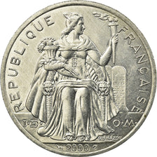 Coin, New Caledonia, 5 Francs, 2000, Paris, AU(55-58), Aluminum, KM:16
