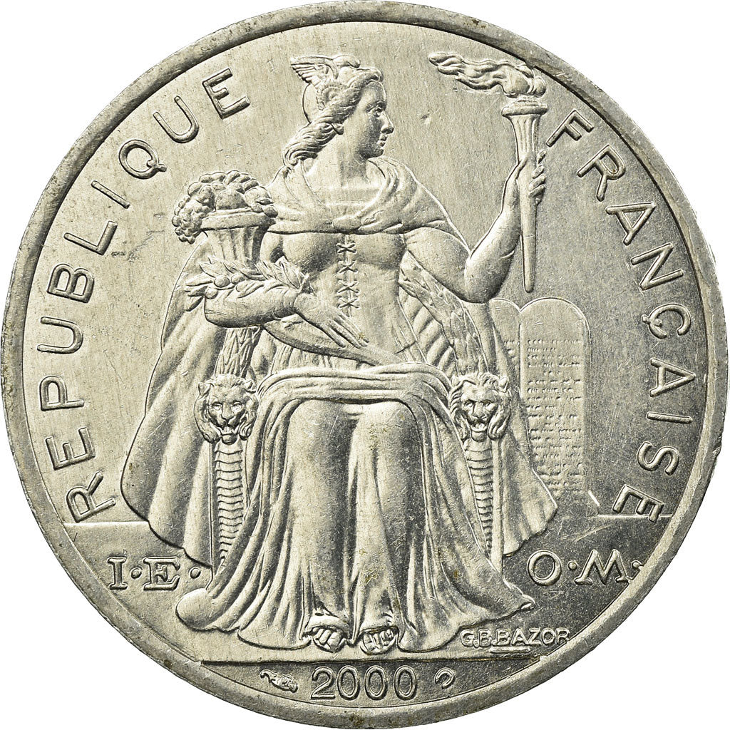 Monnaie, Nouvelle-Calédonie, 5 Francs, 2000, Paris, SUP, Aluminium, KM:16