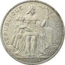 Moneta, Nuova Caledonia, 5 Francs, 1999, Paris, BB, Alluminio, KM:16