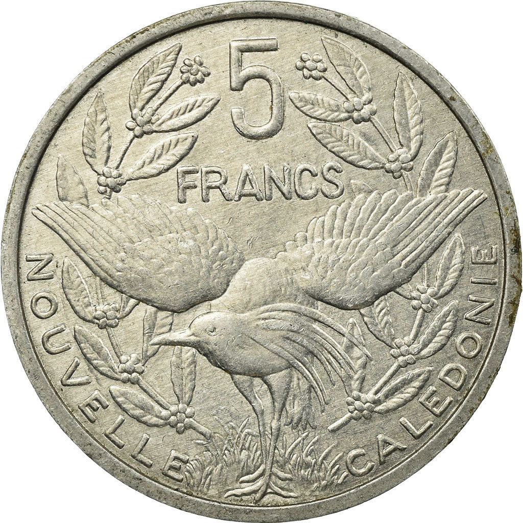 Moneta, Nuova Caledonia, 5 Francs, 1999, Paris, BB, Alluminio, KM:16