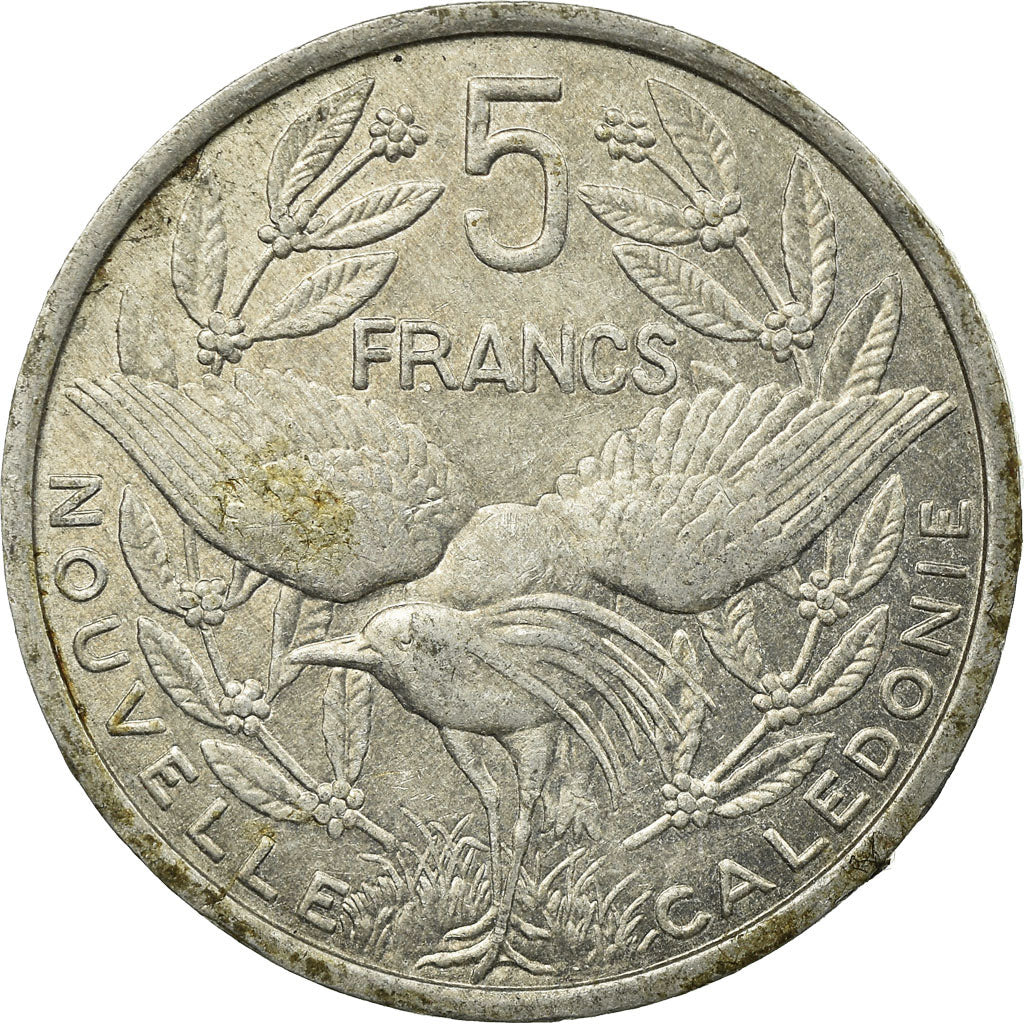 Monnaie, Nouvelle-Calédonie, 5 Francs, 1990, Paris, TTB, Aluminium, KM:16