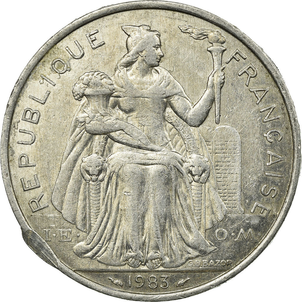 Monnaie, Nouvelle-Calédonie, 5 Francs, 1983, Paris, TB, Aluminium, KM:16