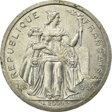 Coin, New Caledonia, 2 Francs, 2000, Paris, AU(55-58), Aluminum, KM:14